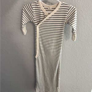 Striped Baby Sleep Gown Colored Organics